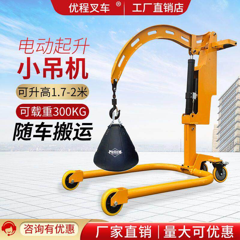 可移动小吊机300公斤可拆卸电动提升机家用电动车轻型随车小吊车