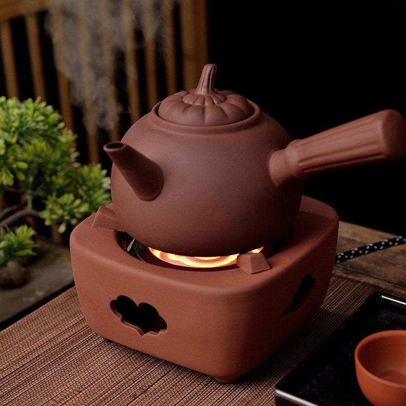 紫砂电陶炉温茶炉煮茶器烧水泡茶电丝加热围炉奶茶壶电热炉砂铫壶