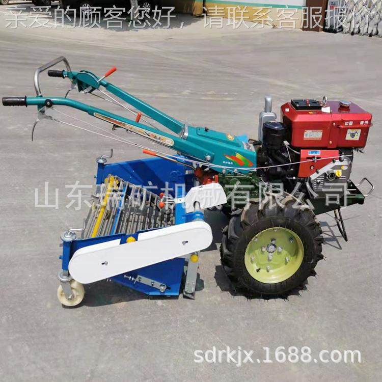 获新款手扶车土豆收获LFS小型薯类收获机胡萝卜带收机刨土豆机机