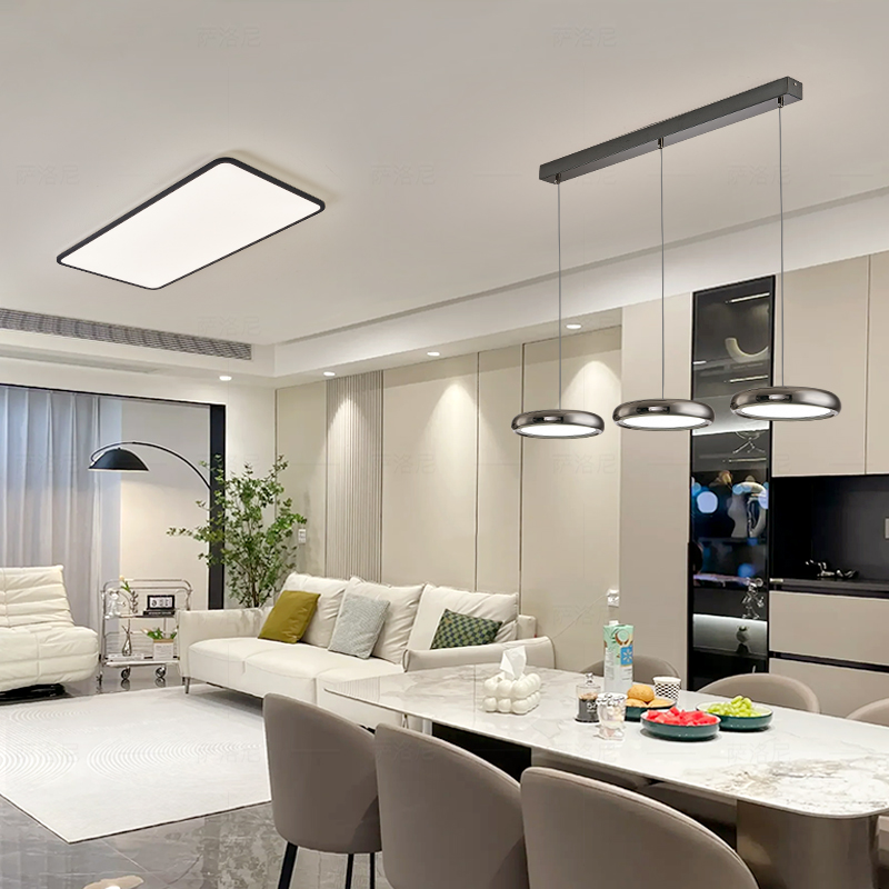 全光谱客厅吸顶灯2025新款现代简约卧室超薄中山灯具全屋套餐组合