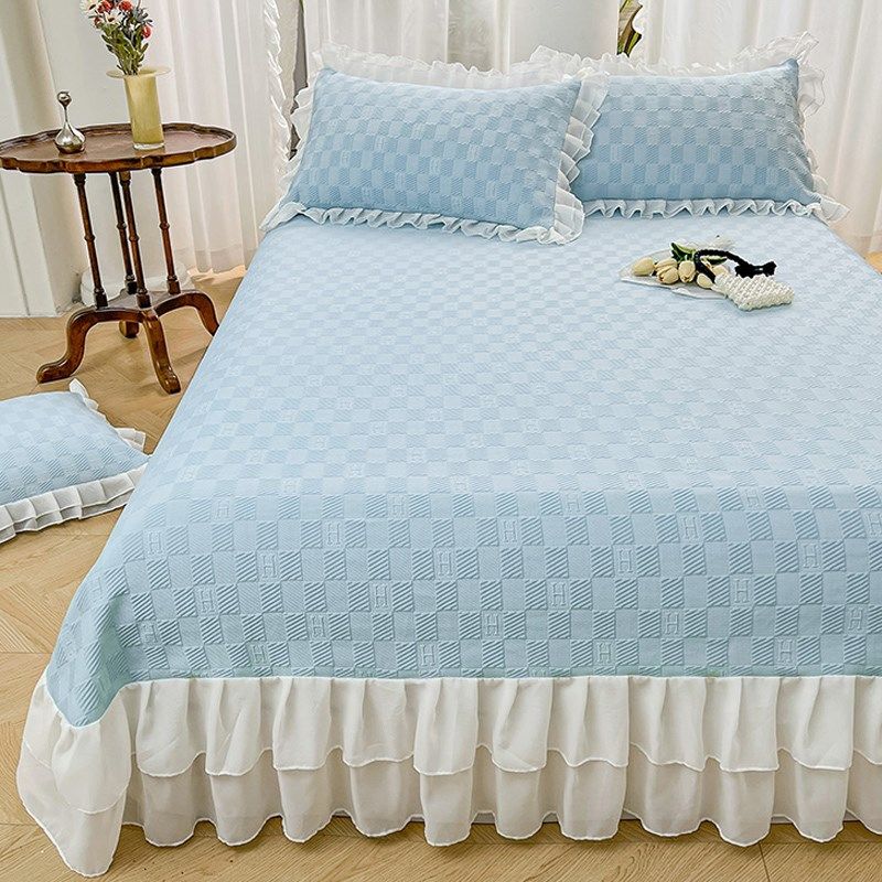 夏季a类母婴豆豆凉席三件套床盖款可机洗高端提花冰丝空调软席子,床上用品,冰丝席,淘宝优惠券,粉丝福利购,淘宝优惠卷