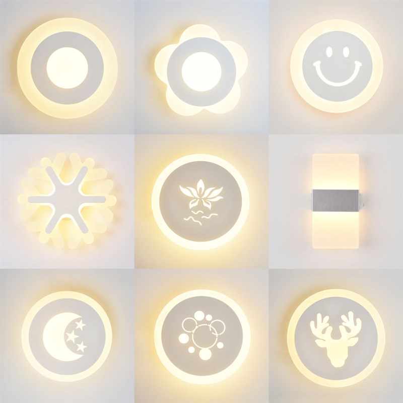 led简约超薄酒店宾馆过道玄关走廊阳台吸顶灯卧室床头灯圆形壁灯