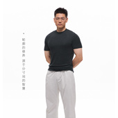 显大短袖 COACT茧动 18.5μ美丽诺羊毛兰精莱赛尔天丝健身修身 TEE