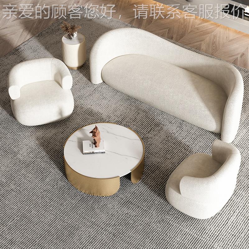 现代极简单人发北欧欧式闲小户椅型懒856人休椅轻奢沙摇摇沙发单