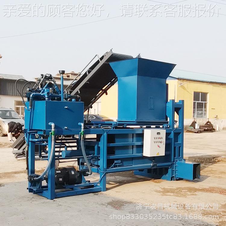 JRD卧式液压袋青储饲料打麦型包机 黑草打包装机 新液压打包套袋