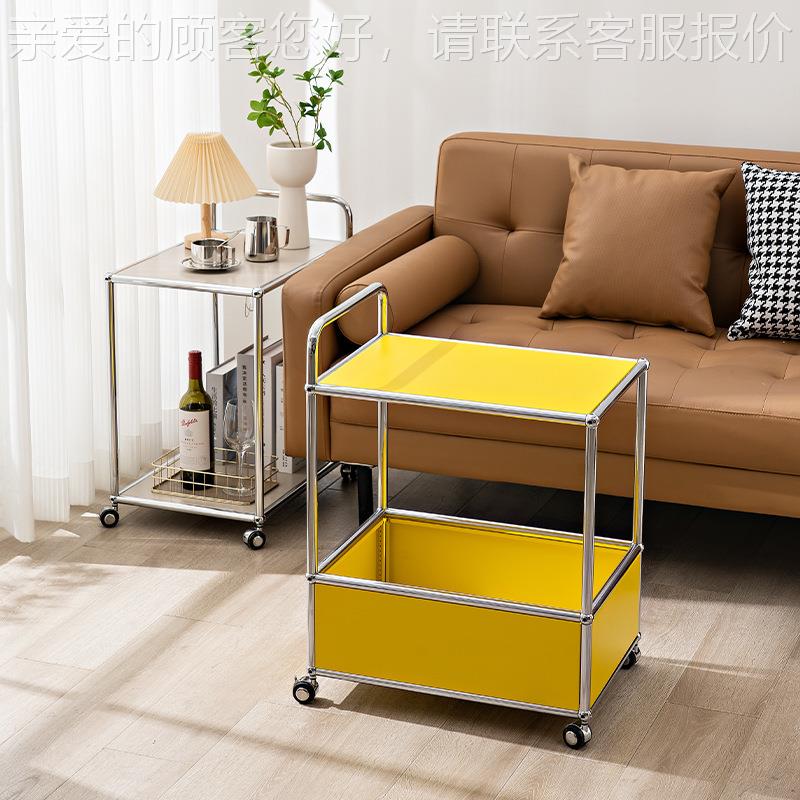 简约中古i组s金属模STT01块合双层家用餐车 北欧网边几小红推车置