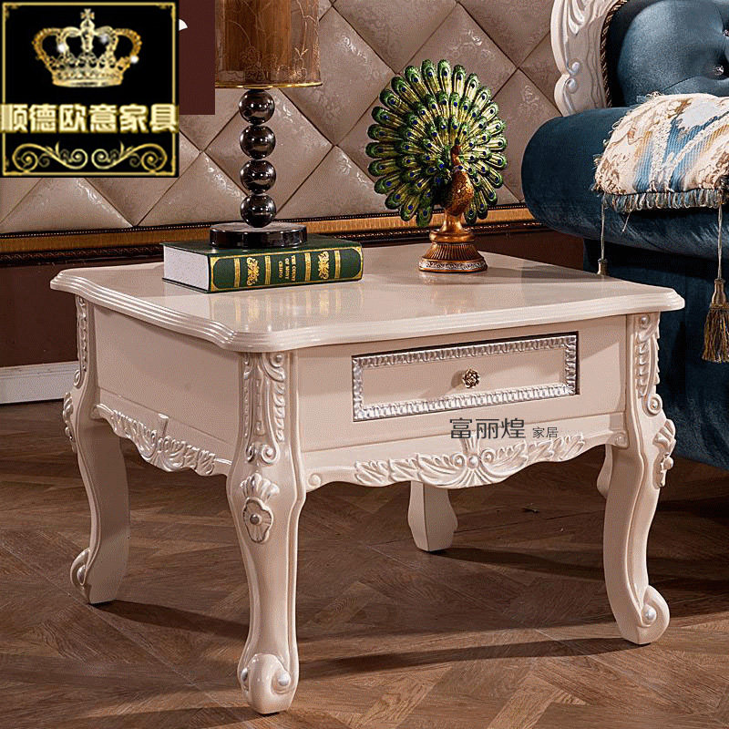 欧式角几方形茶几不带抽屉方几简约大理石简欧角几电话角几小方桌