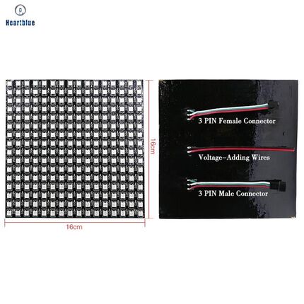 led灯柔性全彩像素屏ws2812 低压12v柔性家用氛围灯可编程显示屏
