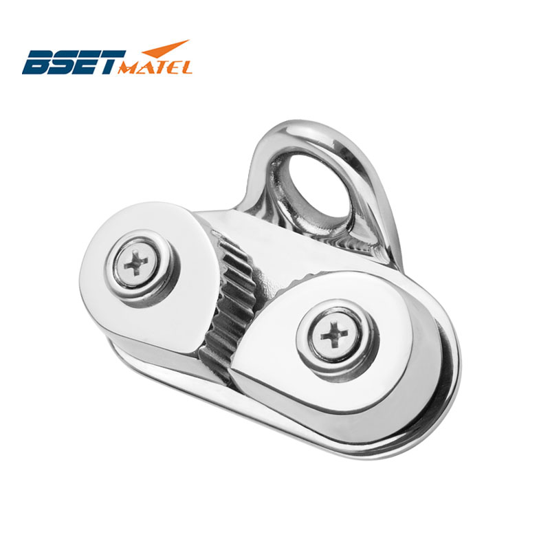 BSET MATEL 316不锈钢滑轮夹绳器 卡线器 夹绳板 船舶帆船普拉提