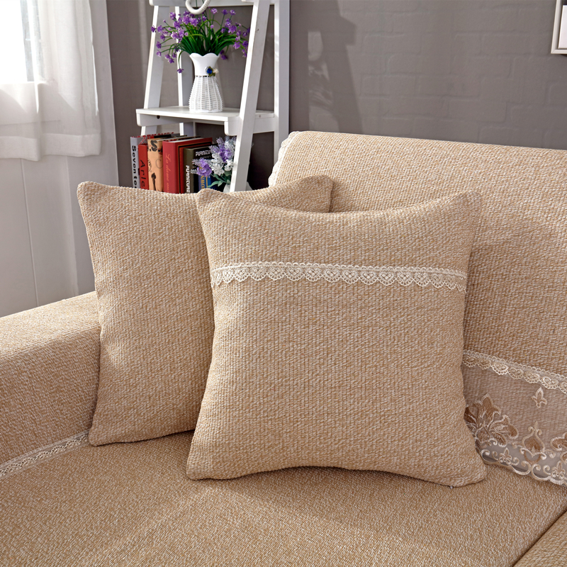 棉麻抱枕沙发靠垫办公室靠枕定制靠背汽车护腰靠垫抱枕套芯腰枕垫