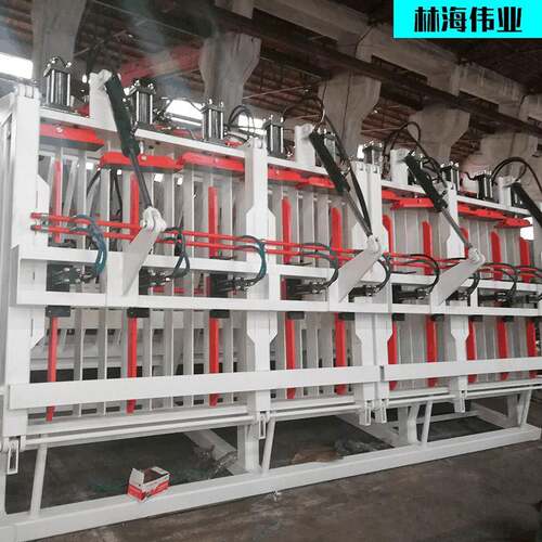 全自动液压A型加热式拼板机翻转式A型拼板机木工机械双面组