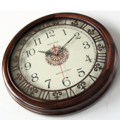 镂空石英钟大壁钟客厅自动对时 复古新中式 实木静音挂钟表美式 欧式