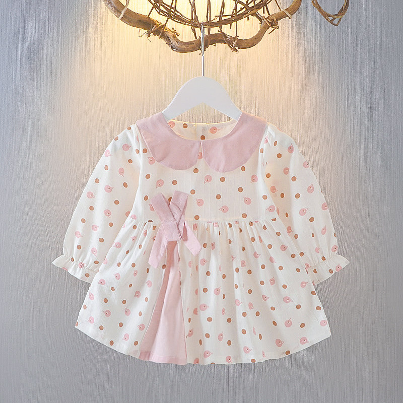 女宝宝连衣裙春秋长袖婴儿公主裙纯棉春装0-1-2-3岁女童裙子夏装4