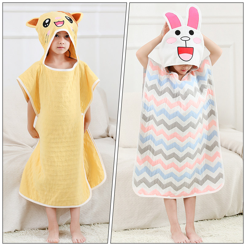 宝宝浴巾儿童浴袍斗篷带帽纯棉纱布新生婴儿超软洗澡毛巾吸水游泳,婴童用品,浴巾,淘宝优惠券,粉丝福利购,淘宝优惠卷