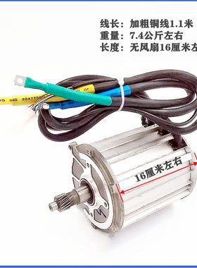 南普五孔60v/72v2000W电机三轮车电机永磁直流动力大功率小机身