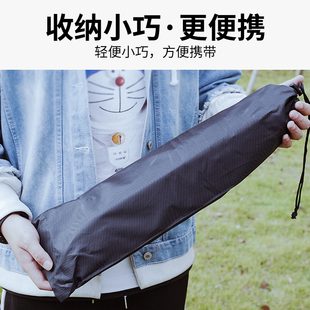 戶(hù)外落地三角置物架鋁合金便攜折疊掛架露營(yíng)燈架炊餐具鍋杯收納架