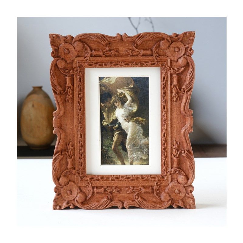 复古欧式框外框数字油画装裱任意尺寸定制装饰镜框像框架摆台挂墙