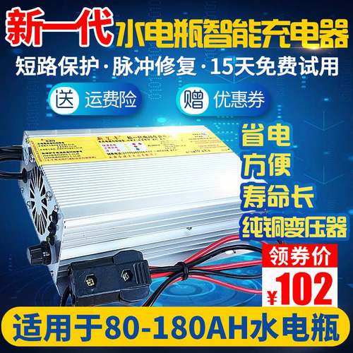 60V电动三轮车四轮车水电瓶智能电子快速充电器60v,72v48v36v24v