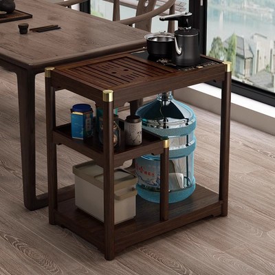 中式移动小茶桌家用小茶台2024新款高端泡茶一体茶水柜小户型功夫