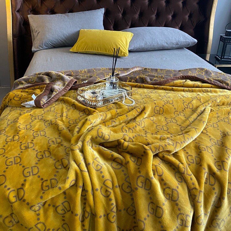 双层复合毛毯夏季空调休闲毯子冬季法莱珊瑚绒床单办公室午睡盖被