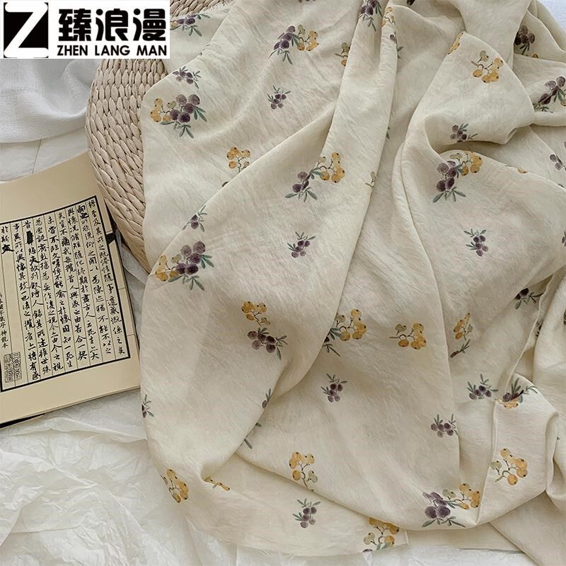 绝美布料苎麻布料春不晚印花植物中国风花卉连衣裙汉服旗袍面料,纺织面料/辅料/配套,印花面料,淘宝优惠券,粉丝福利购,淘宝优惠卷