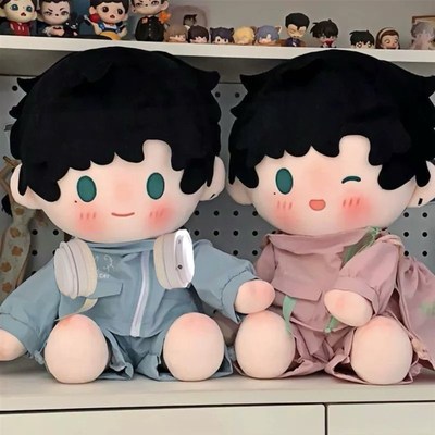 棉花娃娃40cm娃衣女冲锋衣夏季秋季无属M性一番赏酷帅衣服男户外