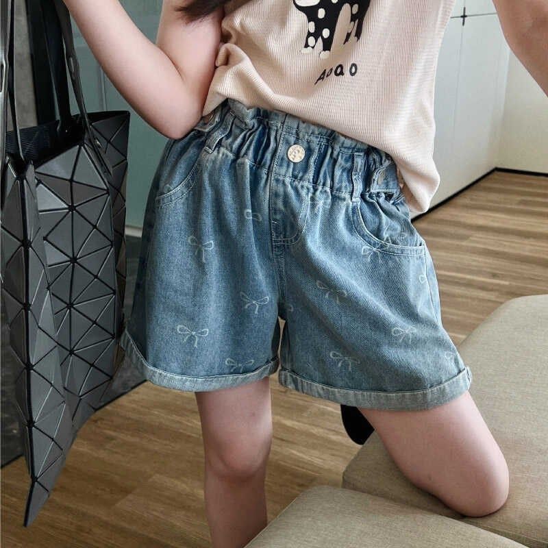 美妞之城女童牛仔短裤休闲裤洋气小女孩花苞裤子2024夏季新款童装,童装/婴儿装/亲子装,儿童牛仔裤,淘宝优惠券,粉丝福利购,淘宝优惠卷