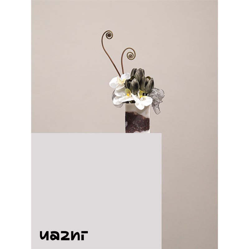 花小只 现代简约大理石艺术花艺笙却 售楼处酒店餐厅会所创意摆件