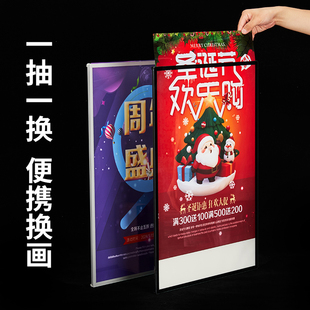 超薄灯箱广告牌定制价目表Led磁吸挂墙式奶茶汉堡店餐厅圆角灯箱