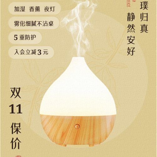 小型加湿器超音波家用卧室办公桌USB精油香薰香氛仪