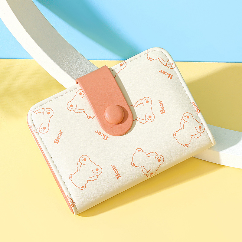 新款可爱小熊卡包大容量随身便携