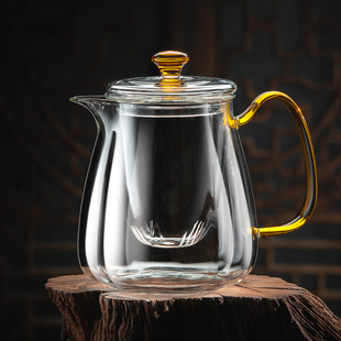 耐高温玻璃小煮茶壶器一人家用手抓茶水分离急须壶 泡茶壶2024新款