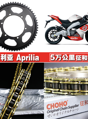 阿普利亚GPR125咖啡cafe125/150 APR125征和油封链条大小牙盘链轮
