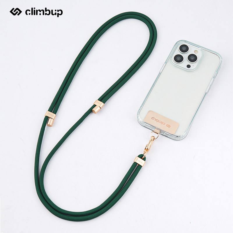 Climbup6mm手机挂绳挂脖斜挎可背伸缩调节手机壳电话挂绳防丢高端