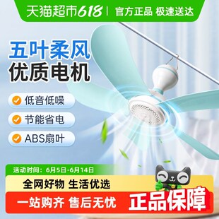 HANASS小吊扇轻音宿舍床头蚊帐床上学生家用大风力迷你小型电风扇