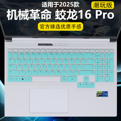迷它适用机械革命蛟龙16 Pro键盘膜2025款蛟龙16ZPro笔记本键盘保护膜潮玩版电脑防尘罩防水垫透明按键静音套