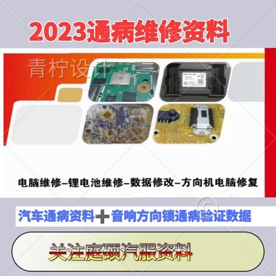 新款汽车电脑板通病维修资料锂电池维修数据修改方向机电脑修复