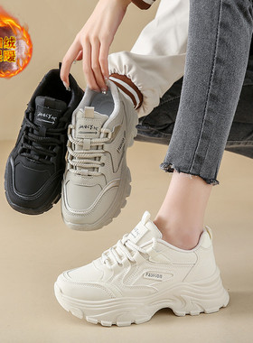 二棉鞋2024新款加绒温州皮鞋惠州老爹鞋女浦田运动娘惹桑坡雪地靴