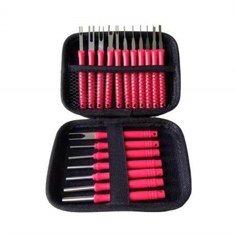 新款汽车线束退针器端子取出器不锈钢五金拆卸工具加硬防滑手柄