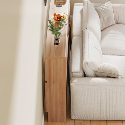 电脑增高架家用笔记本放置架客厅沙发后靠墙储物柜床边夹缝收纳架