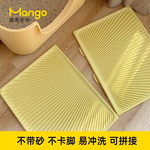 蛮果宠物拼接猫砂垫防带出防外溅猫厕所垫子猫咪落砂垫特大号