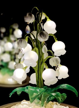 【铃兰小夜灯充电插电】云轻阁人体感应款遥控可调光浪漫气氛灯