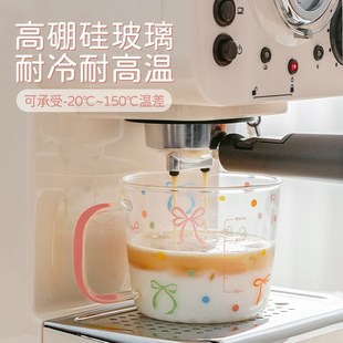 西比尔可爱玻璃杯耐高温家用早餐杯牛奶杯水杯子女生生日送礼