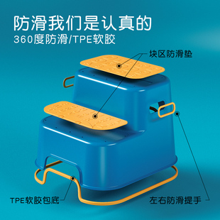 儿童垫脚凳宝宝踩脚洗漱凳子卫生间洗手台阶洗脸防滑小楼梯脚踏凳