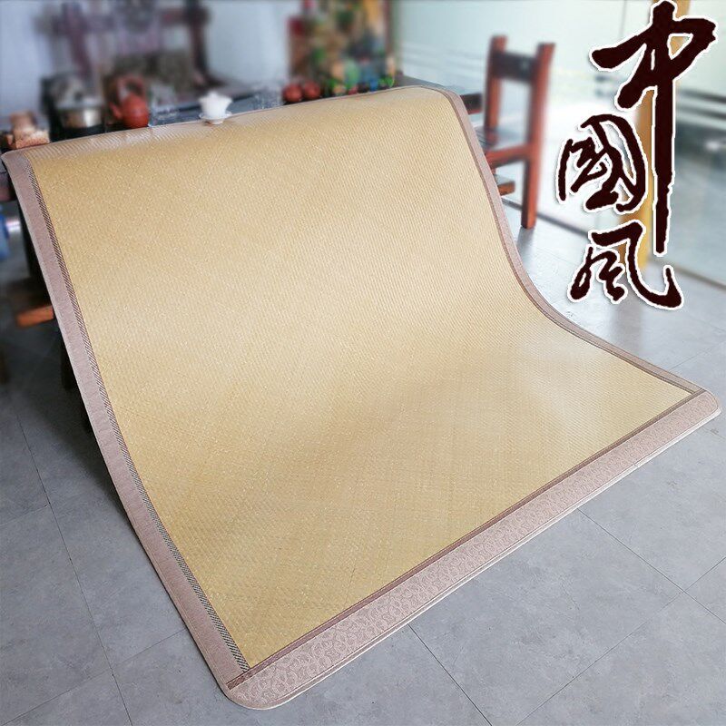 益阳水竹蔑席夏季水竹席1.5my1.8米手工编织天然老式篾席子可水洗