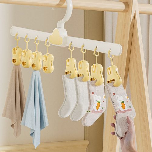 云朵袜子夹内衣内裤晾衣架家用宿舍晒袜子神器宝宝挂衣晾晒多夹子