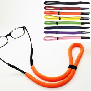 水上运动防滑浮力眼镜绳游泳冲浪漂流漂浮K固定眼睛绑带墨镜挂绳
