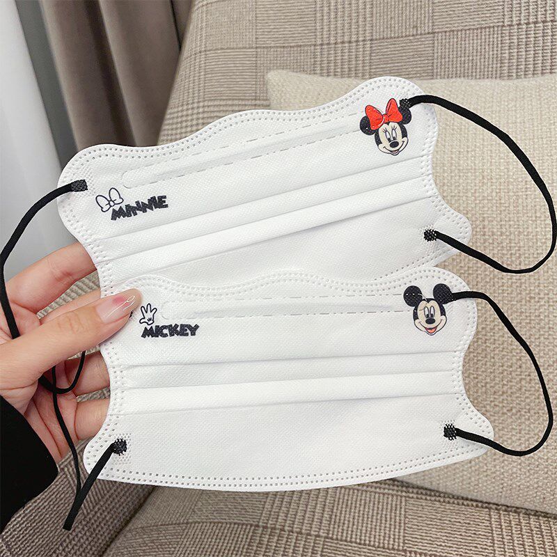 卡通蝶形款简约奇奇妮妮口罩时尚B情侣款可爱老鼠防护透气一次性