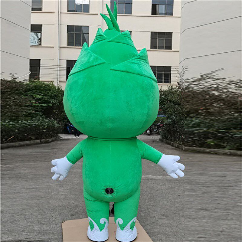 定做充气竹笋娃娃动漫广告人偶服装D卡通竹子头套真人.装扮宣传道