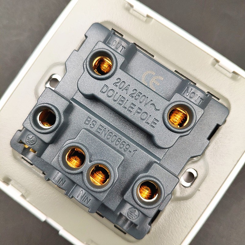 带指示灯20A大功率开关面板双断电源空调电热水器曲架大电流开关